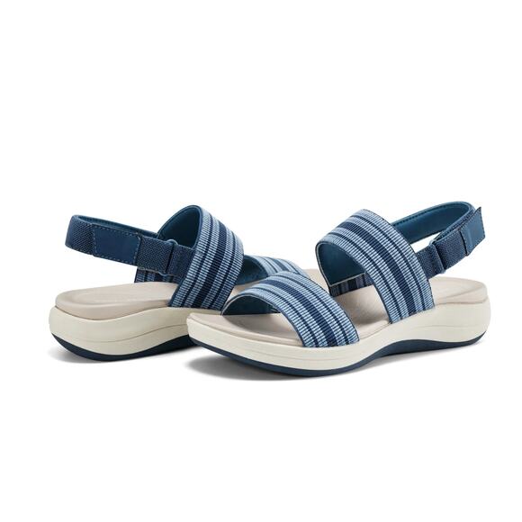 Easy Spirit Tristen Comfort Sandals - Blue - VARIOUS SIZES In WIDE & REG - Picture 4 of 6